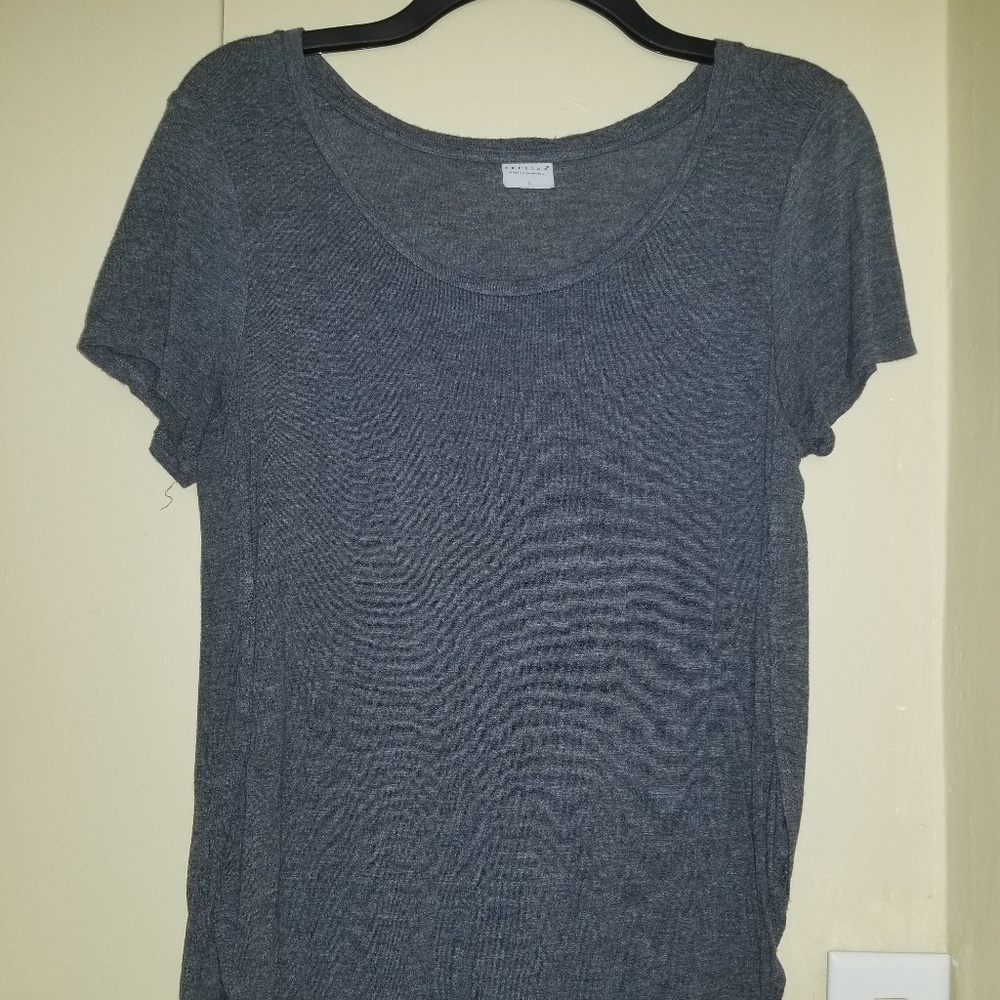 Grey High Low Tee